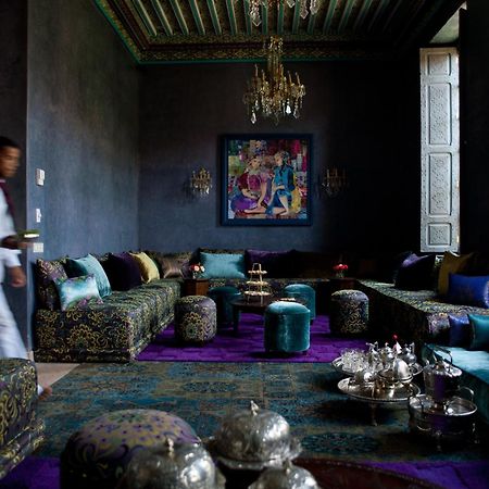 Tigmiza Boutique Hotel & Spa Ouled Jelal Bagian luar foto The living room at the Hotel Majorelle