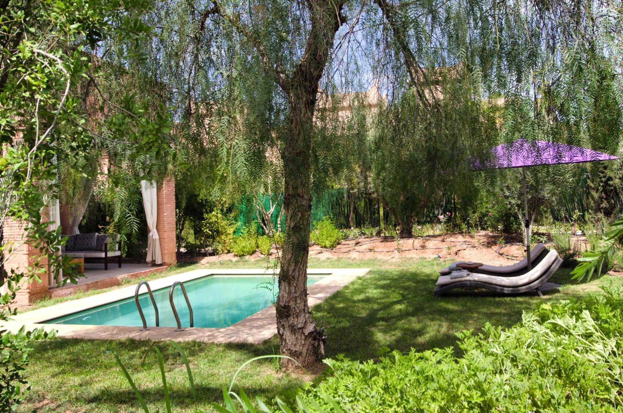 Tigmiza Boutique Hotel & Spa Ouled Jelal Ruang foto The garden of the Riad